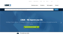 Desktop Screenshot of linak-us.com