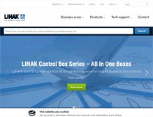 Tablet Screenshot of linak-us.com